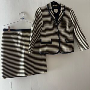 LOFT Navy and Cream Ensemble